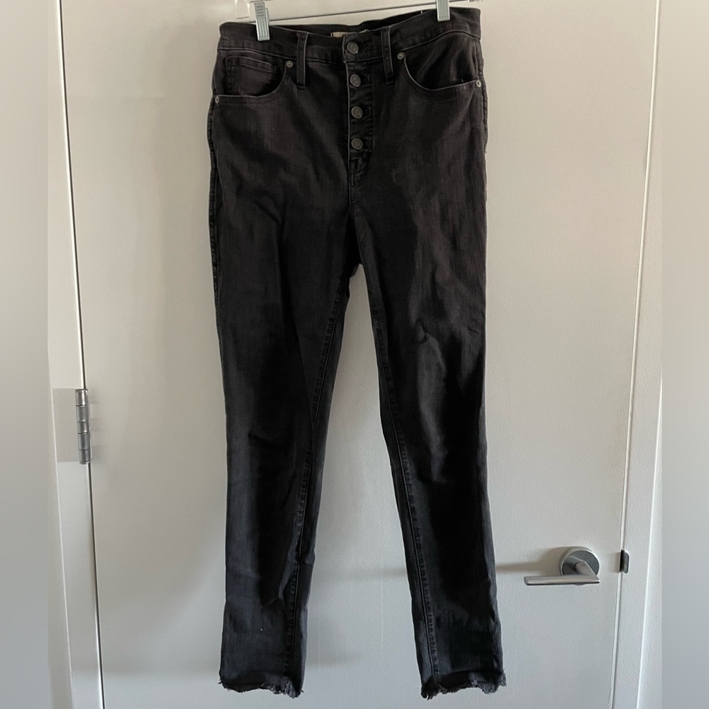 Madewell black high-rise jeans